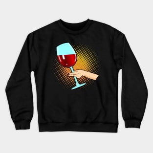 Big Glass of Red Wind Crewneck Sweatshirt